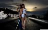 Women-Sunsets-Hwang-Mi-Hee-Asians-Gun-Sword-Guns-Roads-.jpg