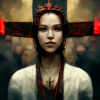 Yupar_female_Christ_on_cross_crown_of_thorns_full_body_portrait_b1fce4e3-fa18-44f4-90c7-a5bd16...png