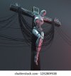 crucifixion-robot-on-cross-3d-260nw-1252809538.jpg